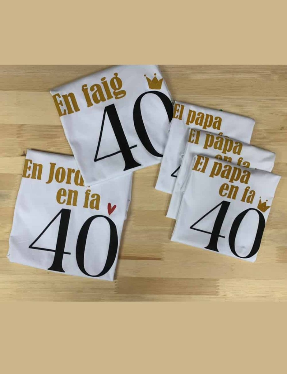 Camiseta cumpleaños adulto. - Imagen 2